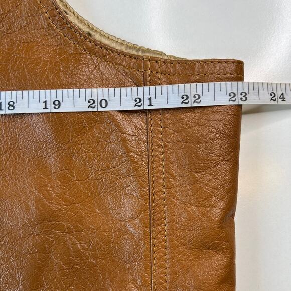 Baja California Vintage Faux-Leather Western Vest Brown Sleeveles Pocket Size XL - Picture 7 of 12